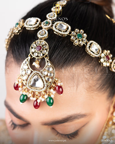 The Mah-e-Noor Bridal Set with Nath and Adjustable Rings